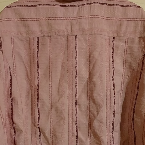 Fashion Bug striped button down top - Picture 5 of 5